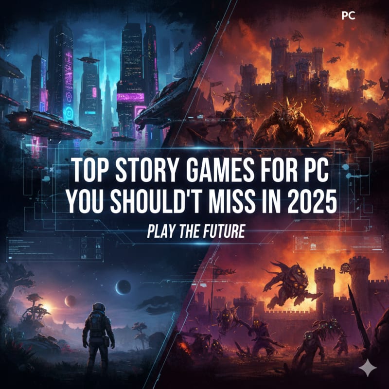 Top Story Games for PC You Shouldn’t Miss in 2025 - Gaming Recommendations article on SteamGamesBazaar
