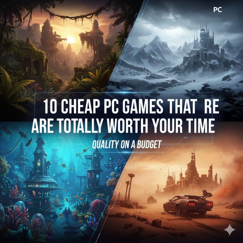 10 Cheap PC Games That Are Totally Worth Your Time - Gaming Recommendations article on SteamGamesBazaar