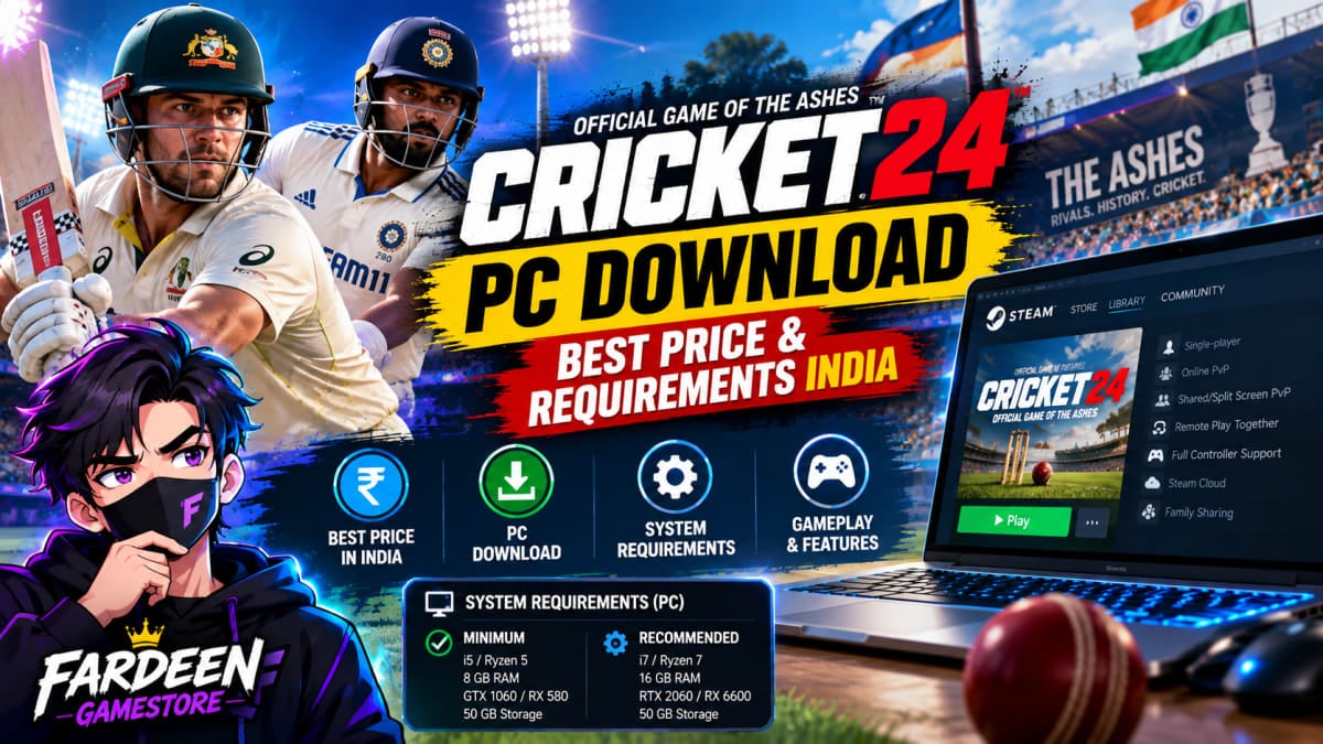 Cricket 24 PC Download: Best Price & Requirements India - PC Games Deals article on SteamGamesBazaar