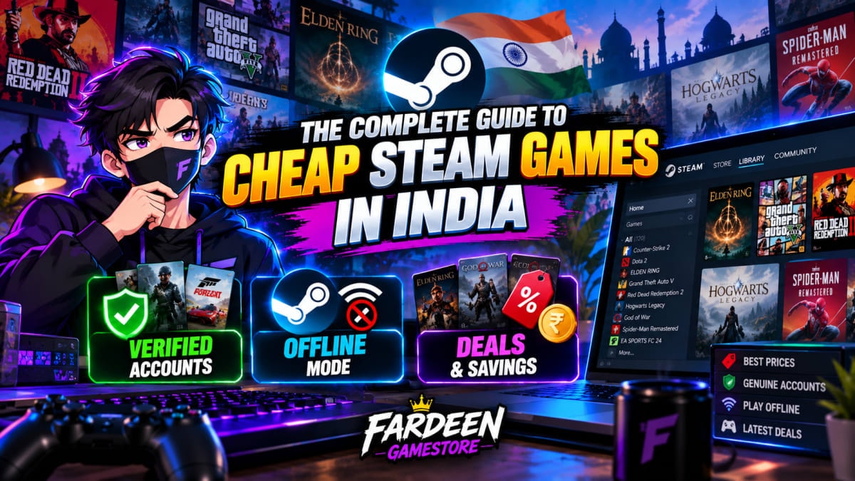 The Complete Guide to Cheap Steam Games in India: Verified Accounts, Offline Mode & Deals The Complete Guide to Cheap Steam Games in India: Verified Accounts, Offline Mode & Deals - Steam Guides article on gaming and streaming deals