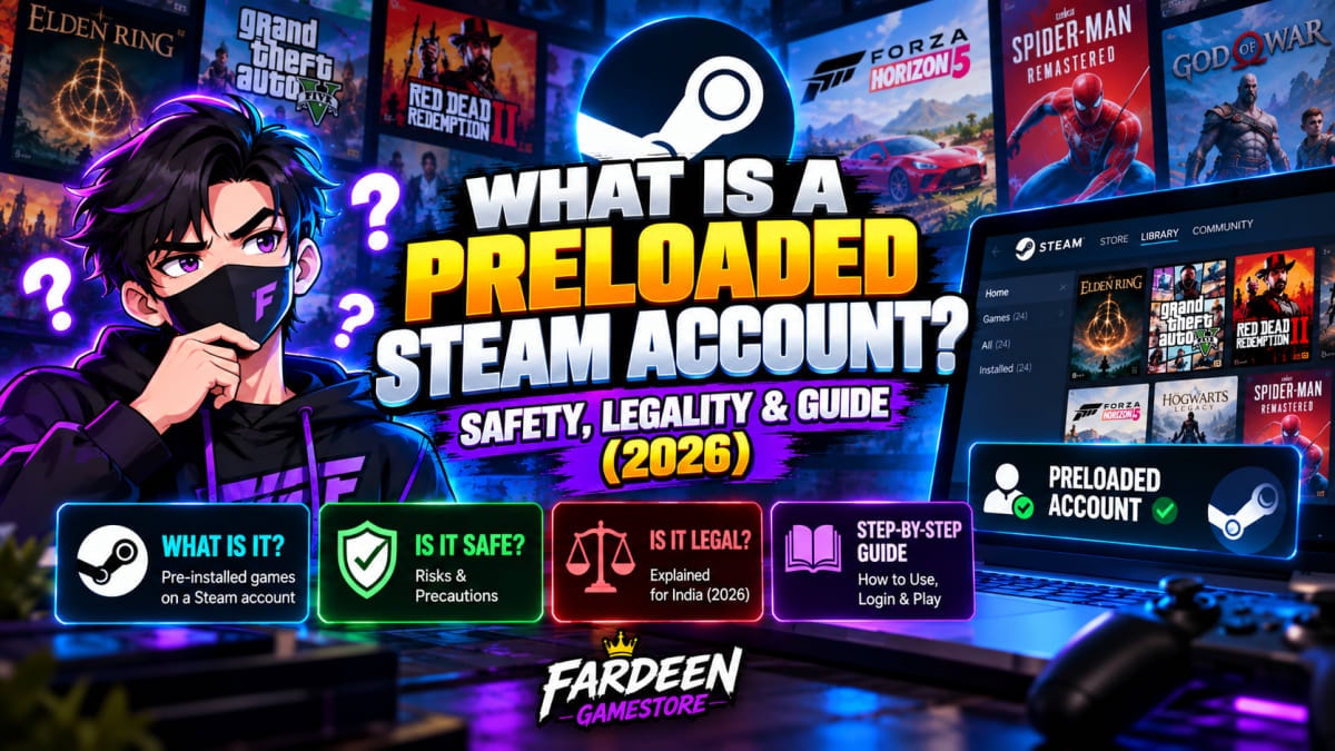 What Is a Preloaded Steam Account? Everything You Need to Know (Safety & Guide) What Is a Preloaded Steam Account? Everything You Need to Know (Safety & Guide) - Steam Guides article on gaming and streaming deals