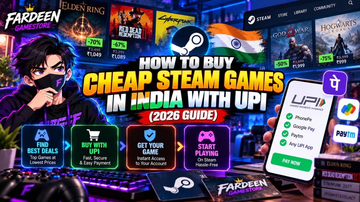 How to Buy Cheap Steam Games in India with UPI (Step by Step) How to Buy Cheap Steam Games in India with UPI (Step by Step) - Steam Guides article on gaming and streaming deals