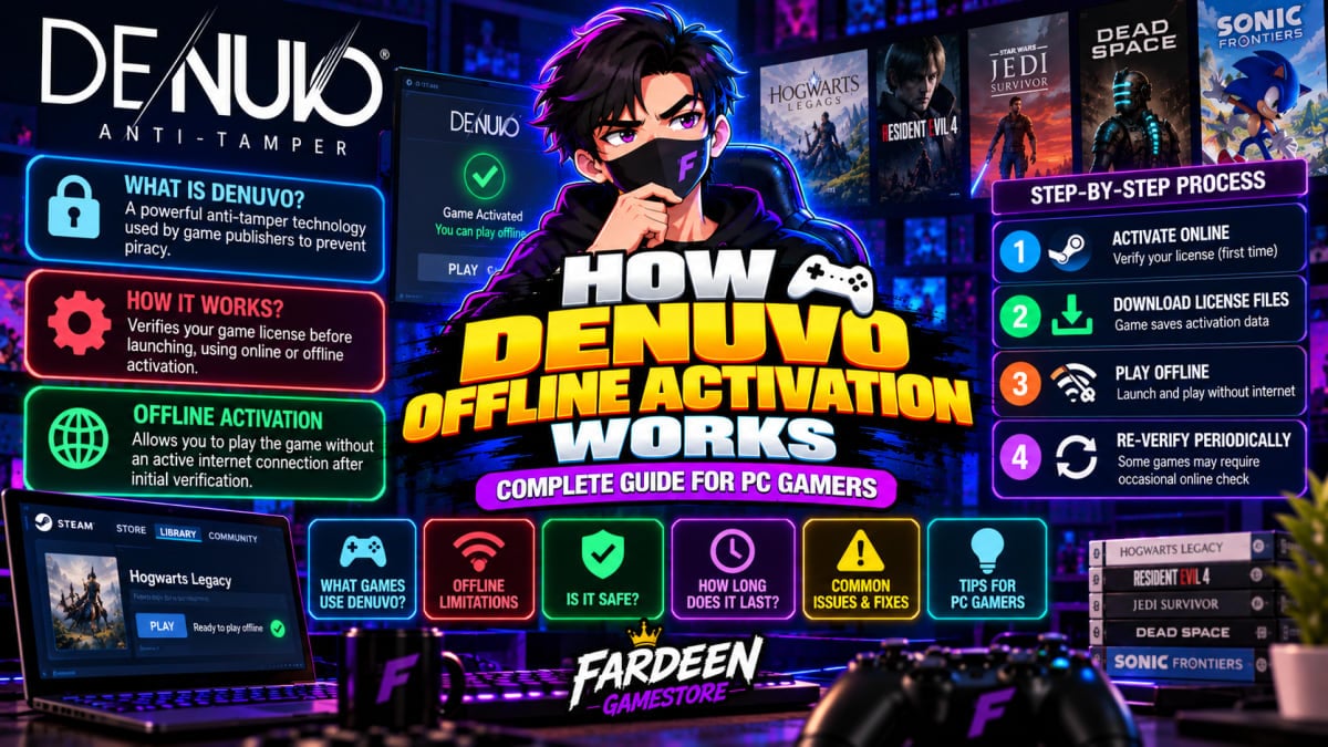 How Denuvo Offline Activation Works: Complete Guide for PC Gamers - Steam Guides article on SteamGamesBazaar