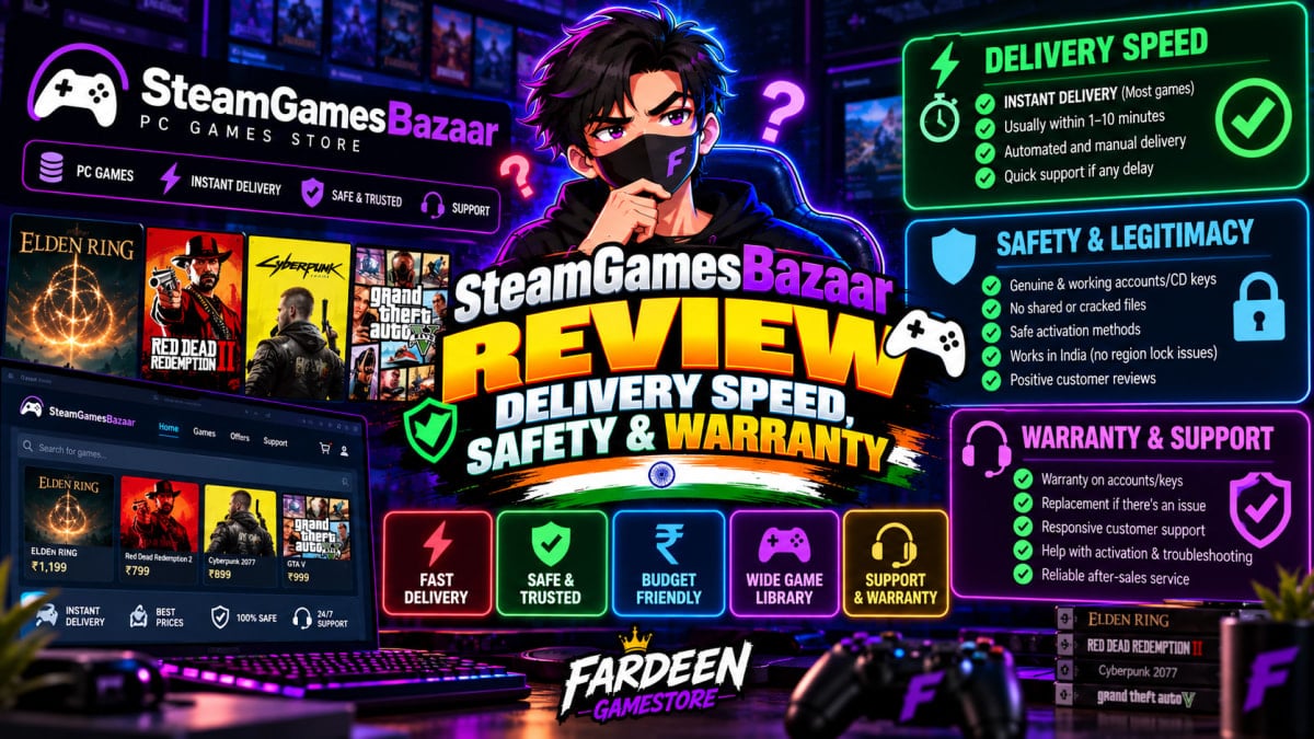 SteamGamesBazaar Review: Delivery Speed, Safety & Warranty - Steam Guides article on SteamGamesBazaar