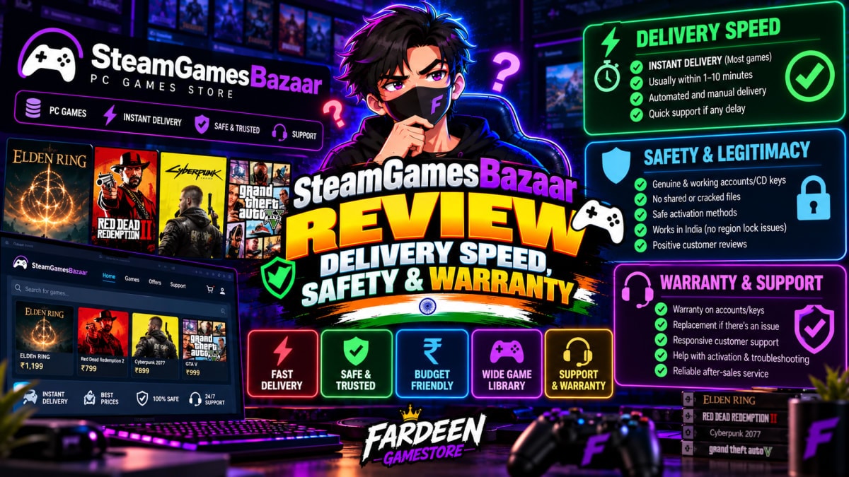 SteamGamesBazaar Review: Delivery Speed, Safety & Warranty SteamGamesBazaar Review: Delivery Speed, Safety & Warranty - Steam Guides article on gaming and streaming deals