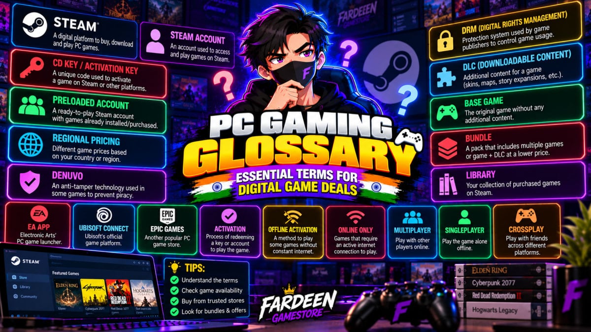 PC Gaming Glossary: Essential Terms for Digital Game Deals - Steam Guides article on SteamGamesBazaar
